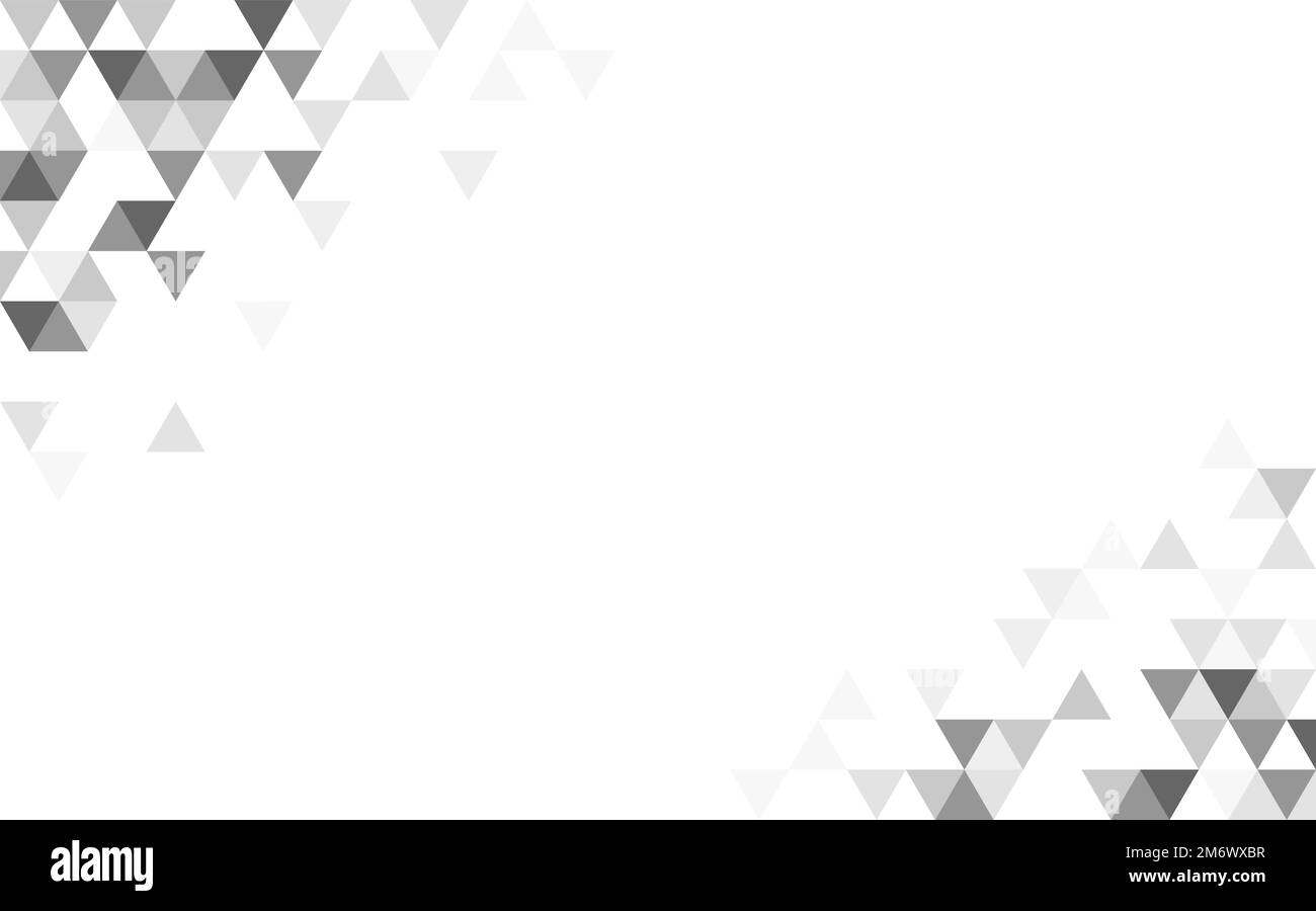 Triangle gris à motifs sur fond blanc Illustration de Vecteur