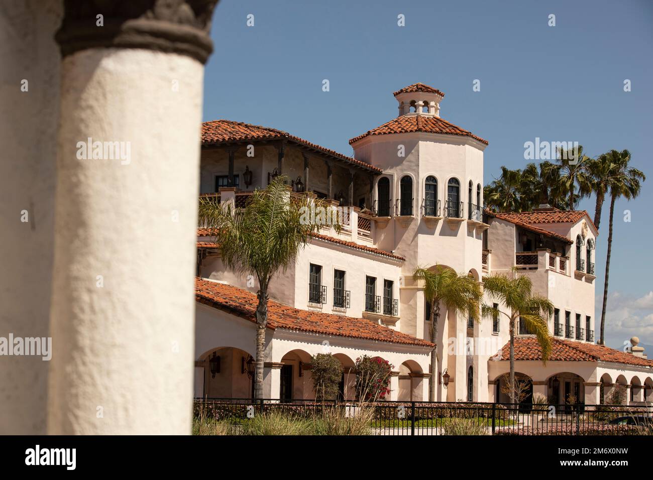 Vue sur le centre-ville de Costa Mesa, Californie, États-Unis. Banque D'Images