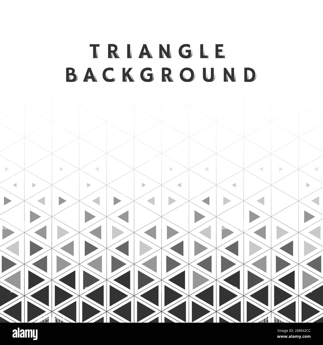 Triangle gris à motifs sur fond blanc Illustration de Vecteur