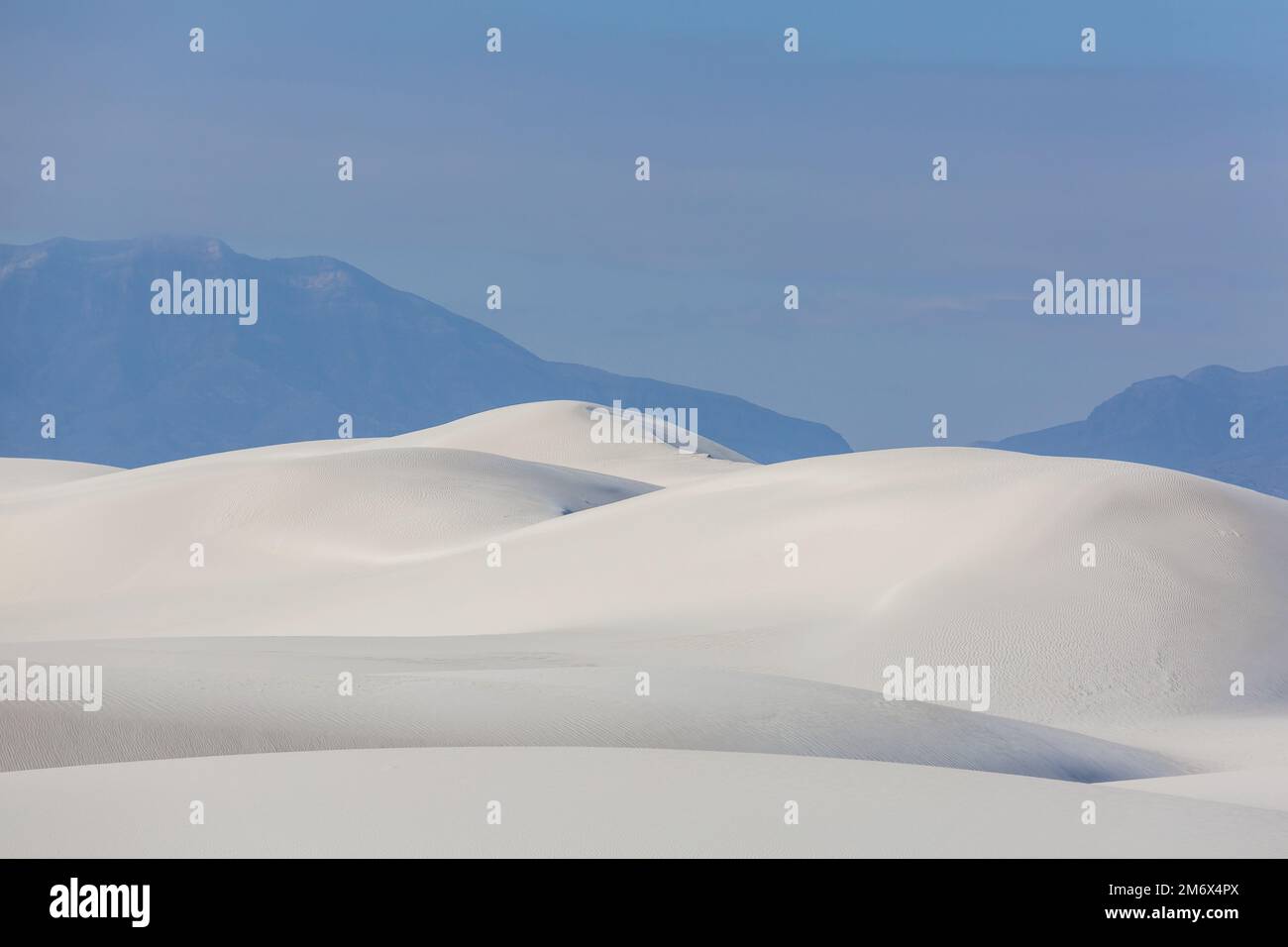 Dunes de sable blanc Banque D'Images