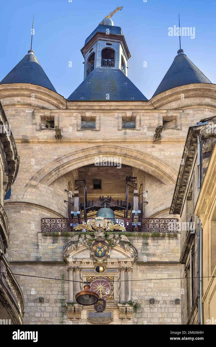 Grande cloche de Bordeaux, France Banque D'Images