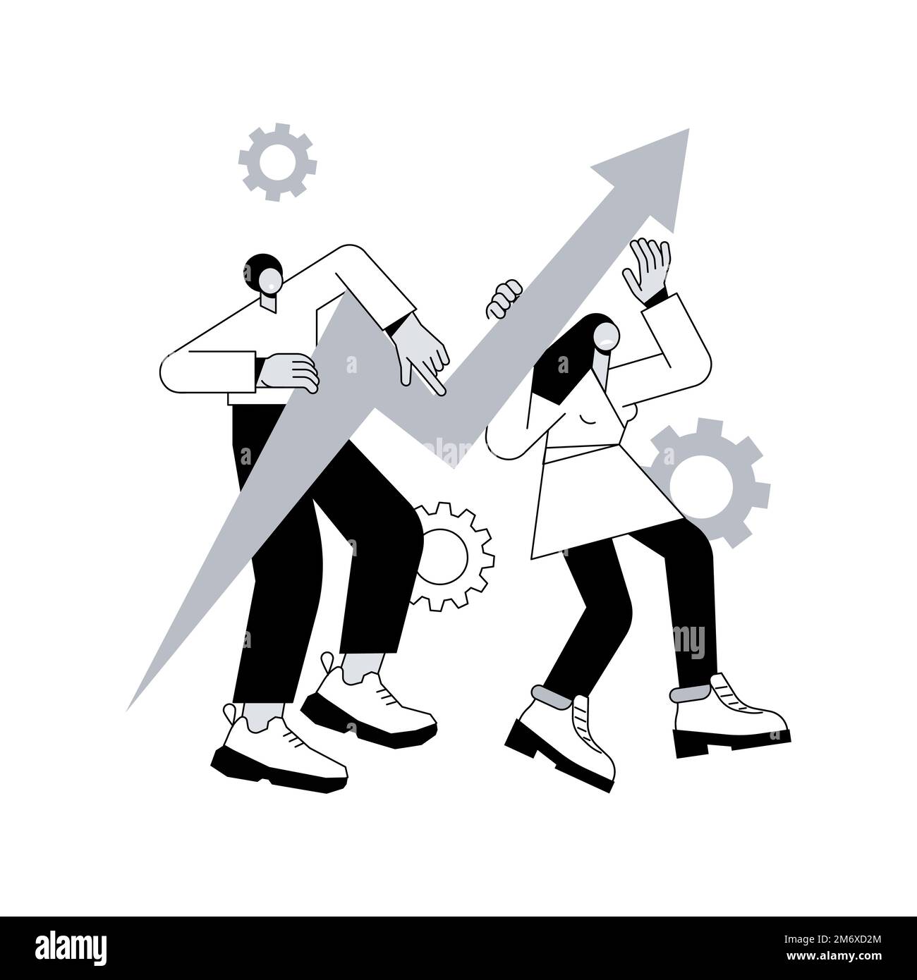 Illustration du vecteur de concept abstrait de gestion de crise. Consultant en affaires de crise, récession, gestion des risques, page de service de relations publiques, relations avec les médias sociaux Illustration de Vecteur