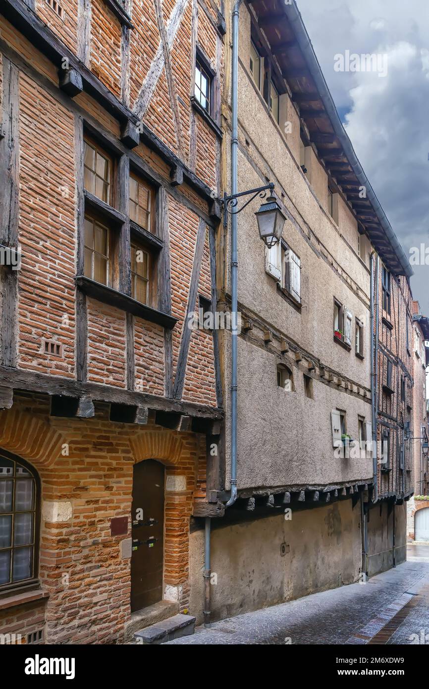 Rue à Albi, France Banque D'Images