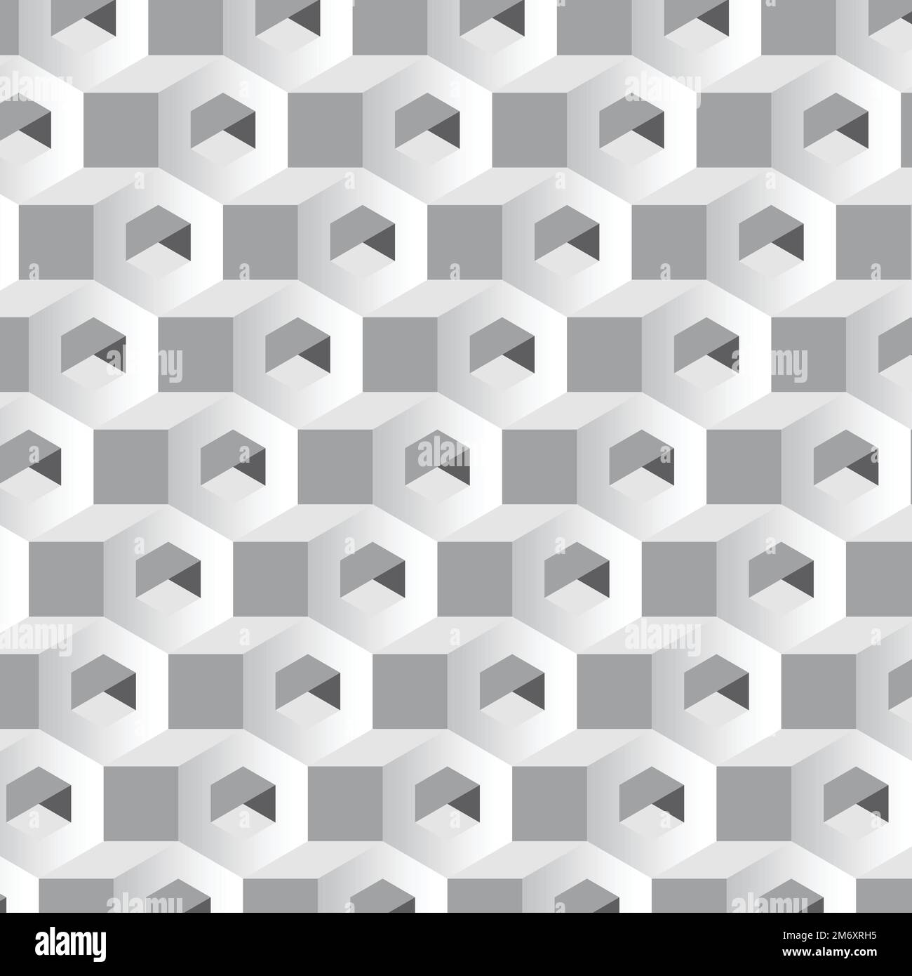 Vecteur d'arrière-plan à motifs hexagonaux gris 3D Illustration de Vecteur