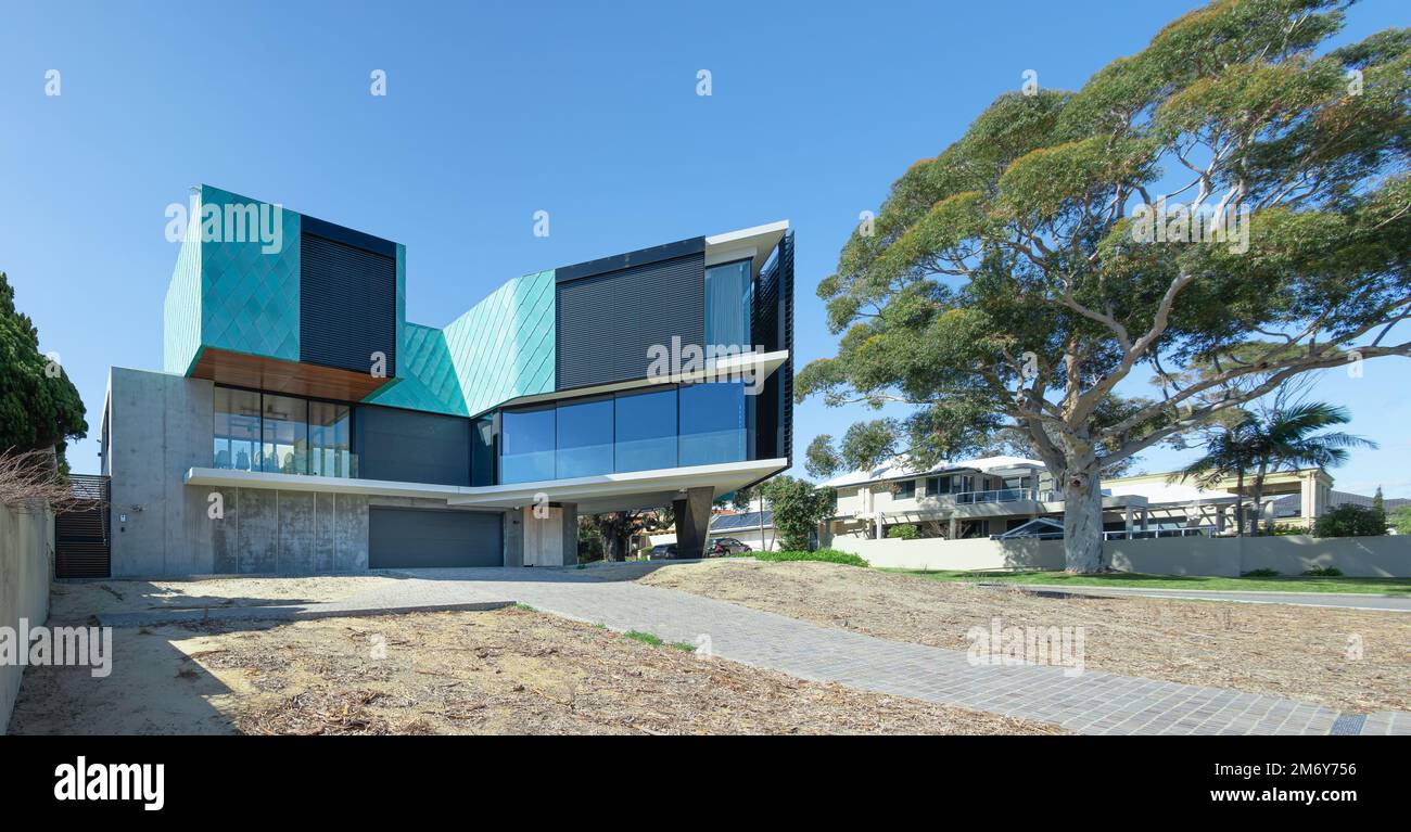 Perth, WA, Australie - Dragon House et son bureau par Hartree & Associates Architects Banque D'Images