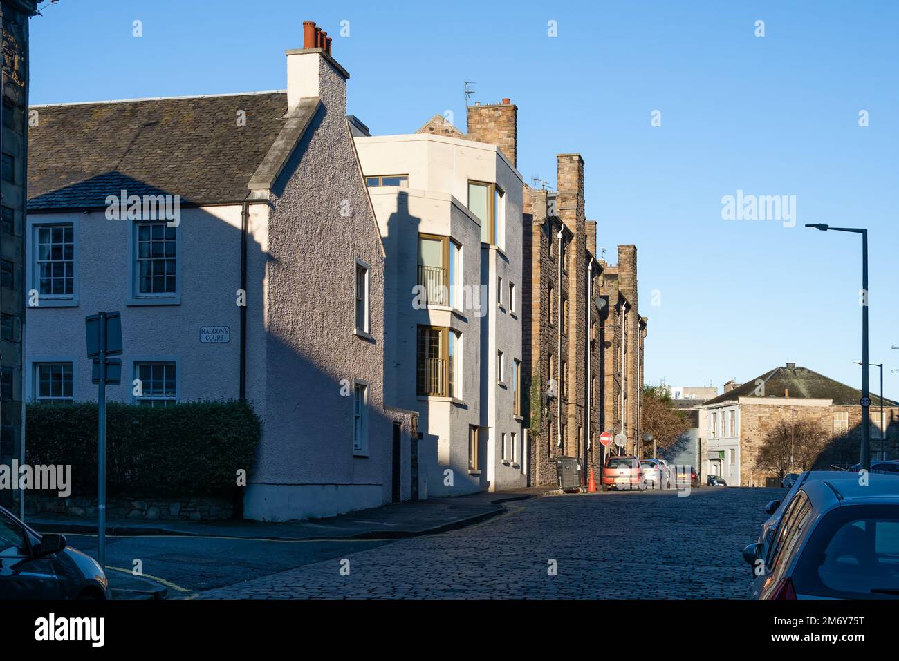 Édimbourg, Écosse, Royaume-Uni - logement de Simon Square par Fraser / Livingstone Architects Banque D'Images