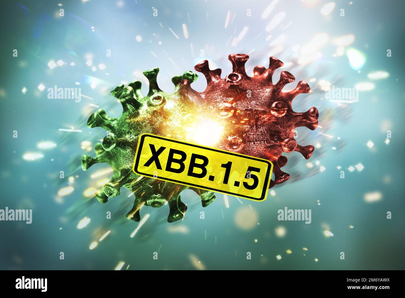 Corona variante XBB.1,5, image symbolique Banque D'Images