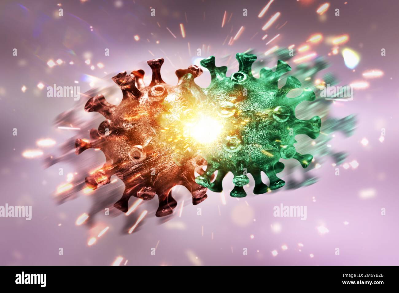 Variante Corona, image symbolique Banque D'Images