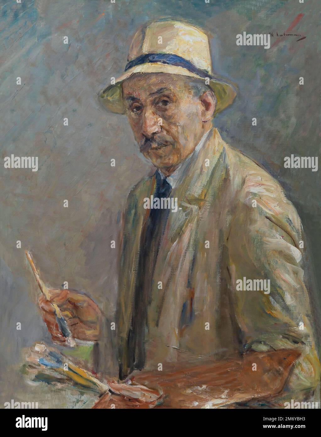 Autoportrait, Max Liebermann, 1929, Galerie Neue Meister, Albertinum, Dresde, Allemagne, Europe Banque D'Images