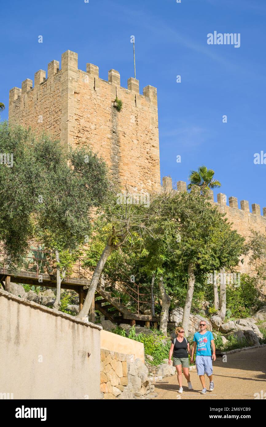 Festungsanlage Castell de Capdepera, Mallorca, Espagnol Banque D'Images