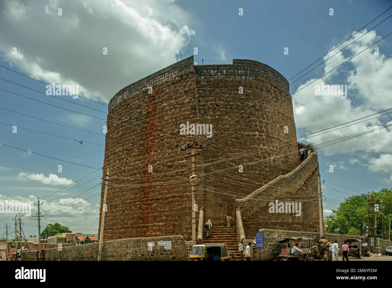 04-jun-2008-Upli Buruj 16th siècle par Hyder Khan 24m-Haut-Watchtower-Bijapur (Vijapura) Karnataka INDE Banque D'Images