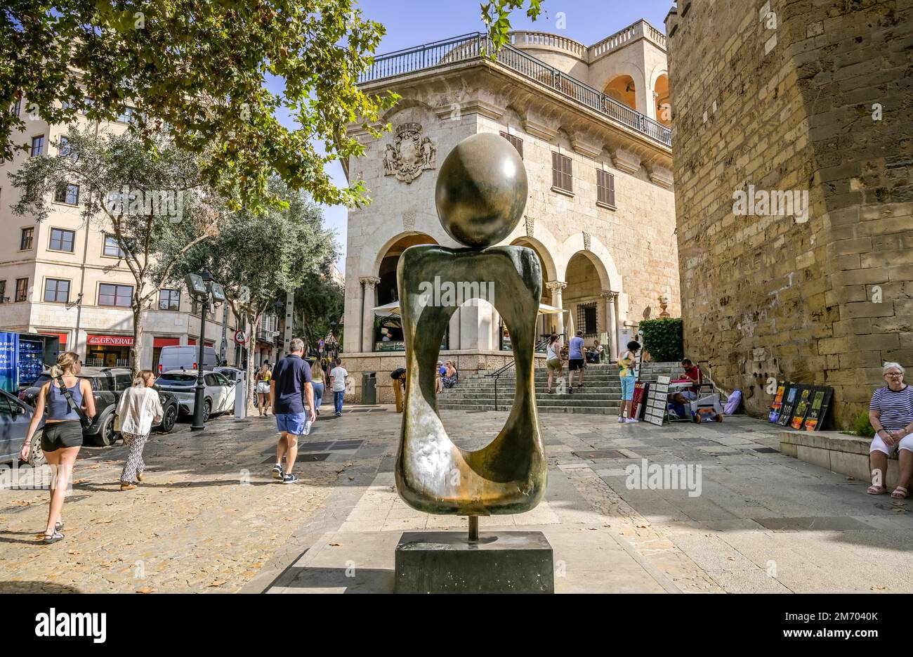 Monument a la dona de Joan Miro, Palma, Majorque, Espagnol Banque D'Images