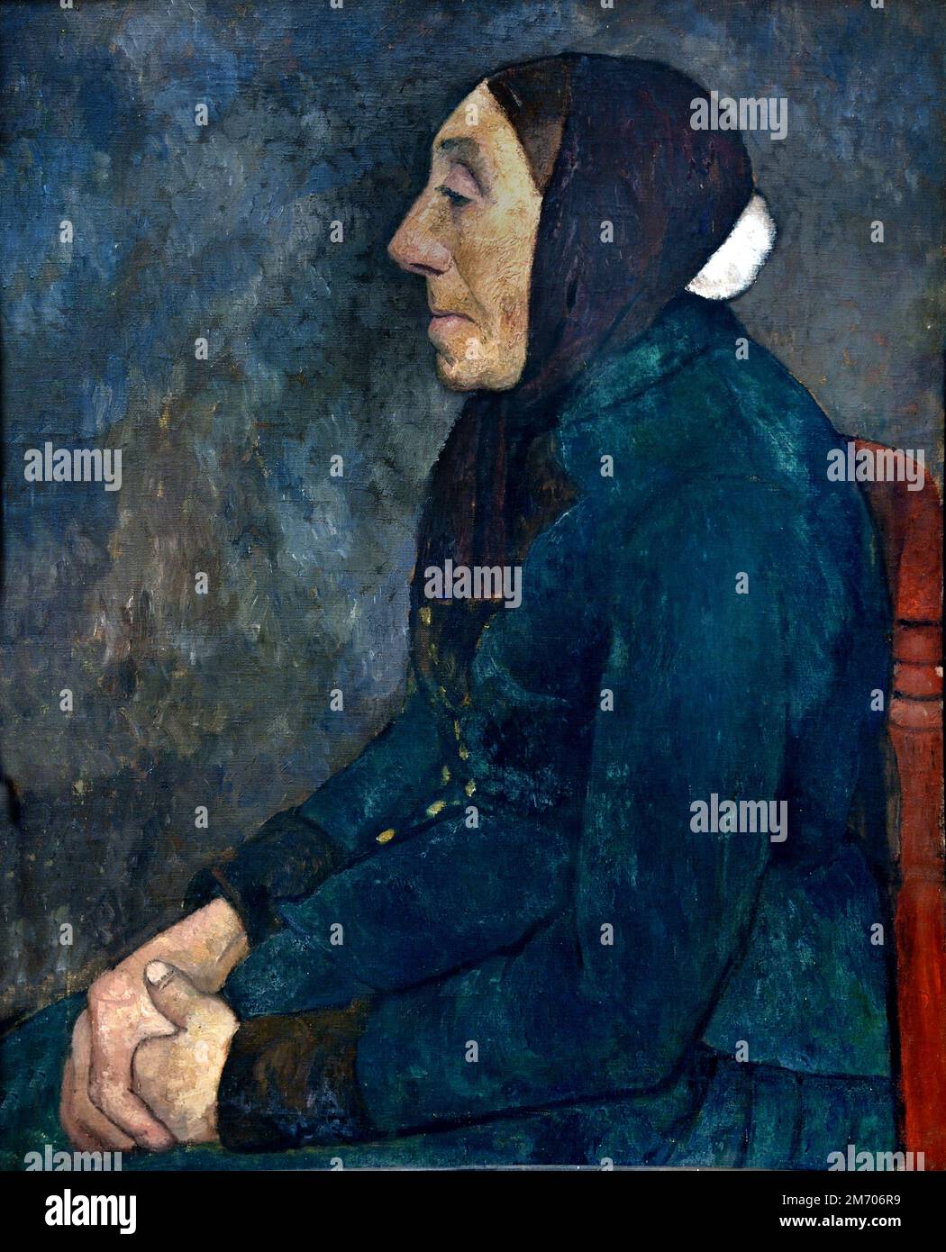 Assis ancienne paysanne 1903 Paula Modersohn Becker 1876-1907 Allemagne allemande Banque D'Images
