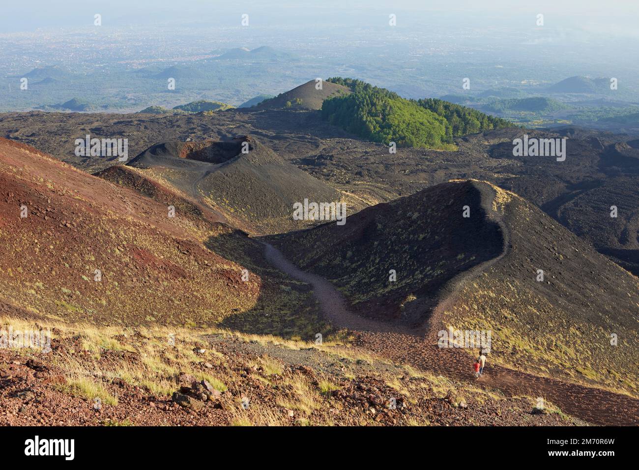 Petit cratère de l'Etna, Sicile, Italie Banque D'Images