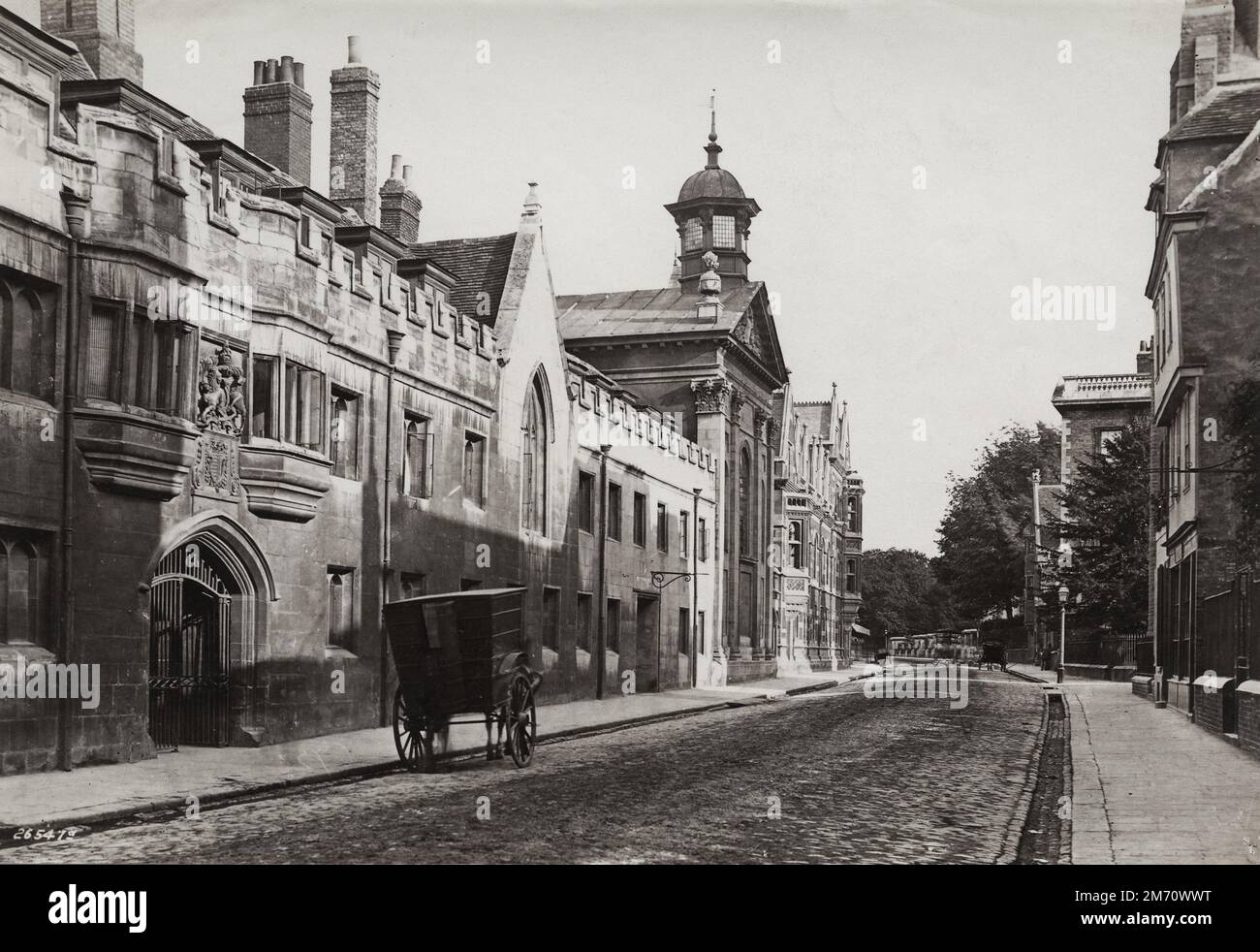 Photographie vintage de la fin du 19th/début du 20th siècle: 1890 - Pembroke College, Cambridge, Cambridgeshire Banque D'Images