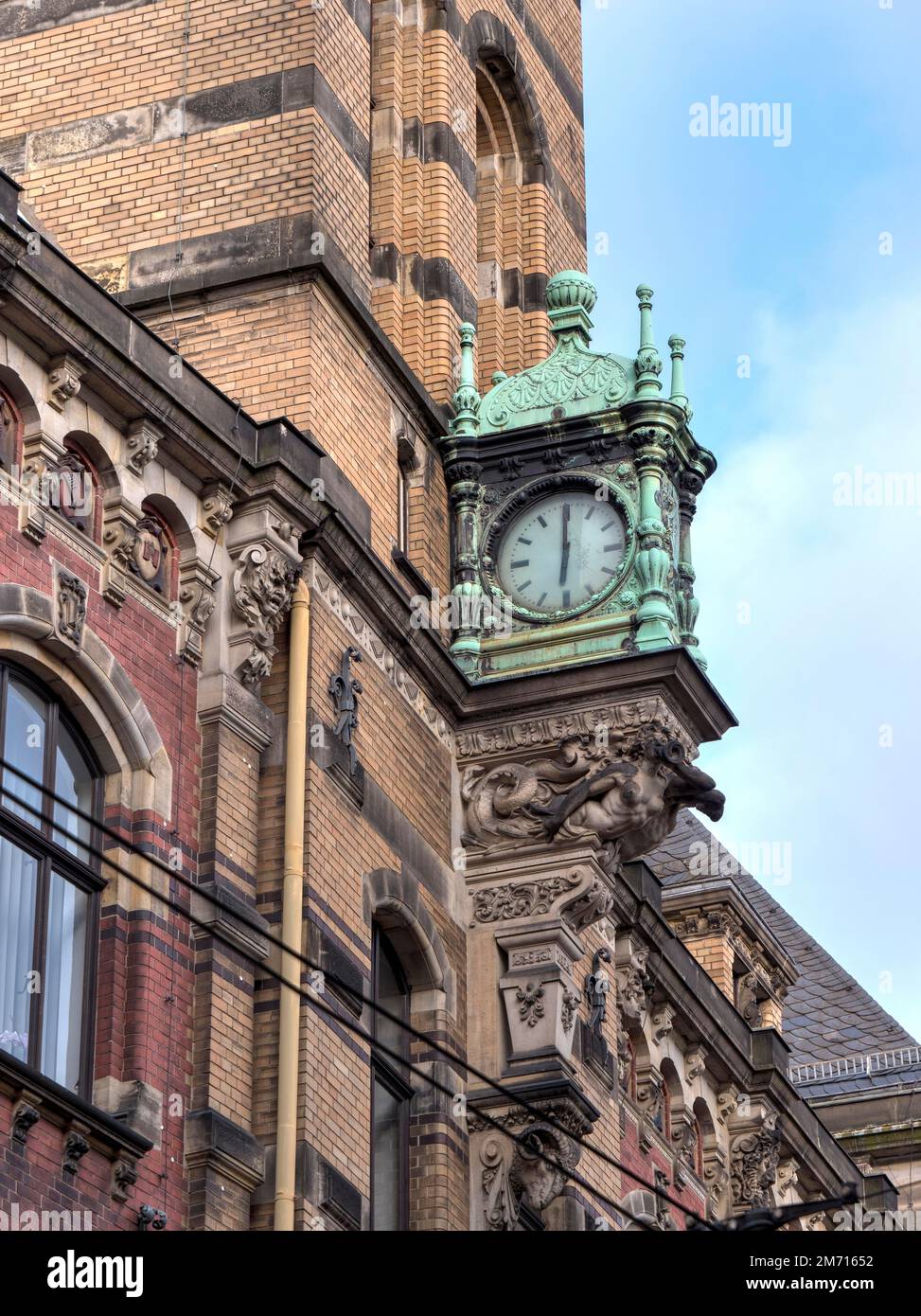 L'ancien bâtiment de la bourse et le bâtiment de cour régionale d'aujourd'hui de l'ère de l'historicisme, ville hanséatique libre de Brême, Brême, Allemagne Banque D'Images