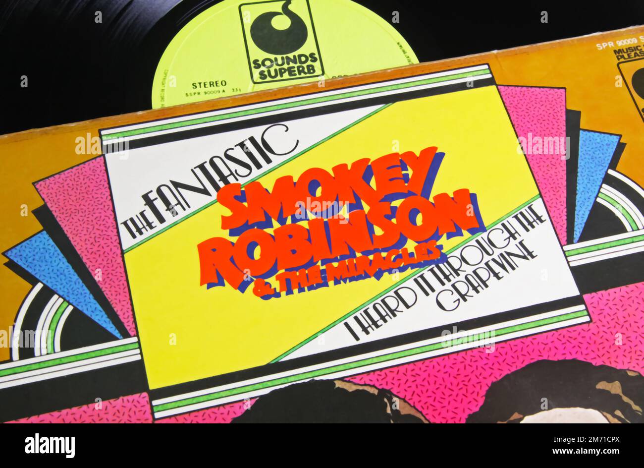Viersen, Allemagne - 9 mai. 2022: Gros plan de la couverture de disque de vinyle de Smokey robinson et les miracles Banque D'Images
