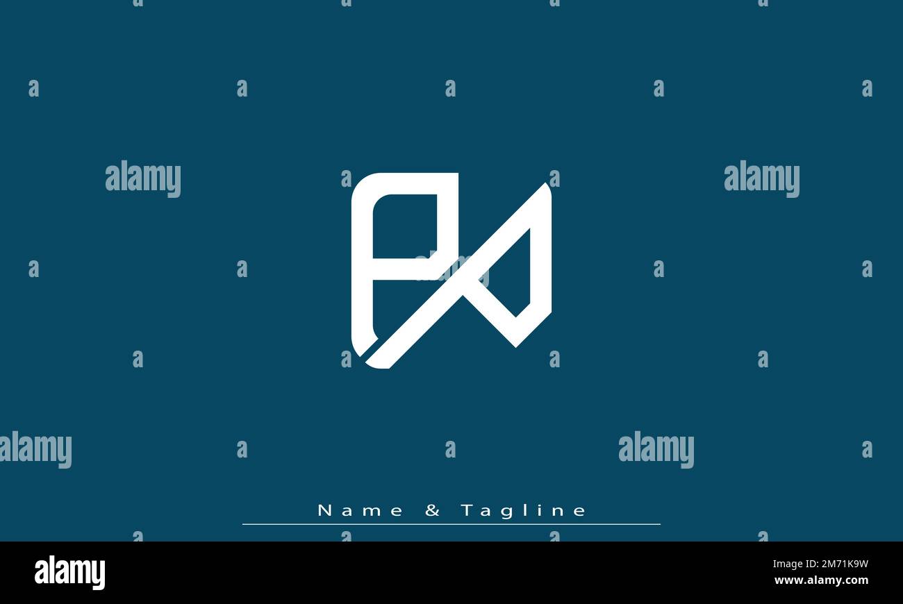 Lettres de l'alphabet initiales Monogram logo PP Illustration de Vecteur