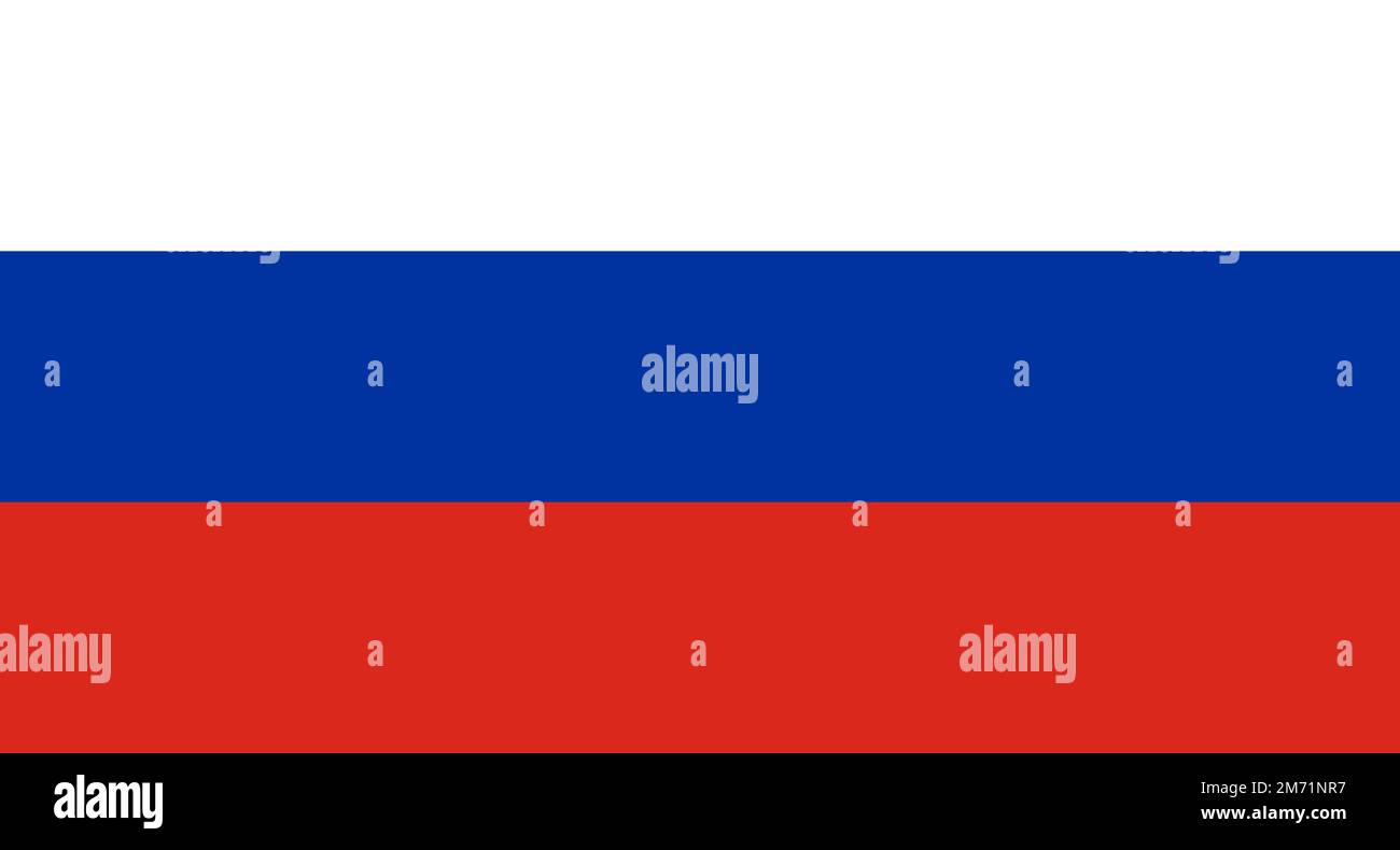 Drapeau de la Russie. Drapeau national de la Russie. Symbole du monde international pays européen. Illustration vectorielle Illustration de Vecteur