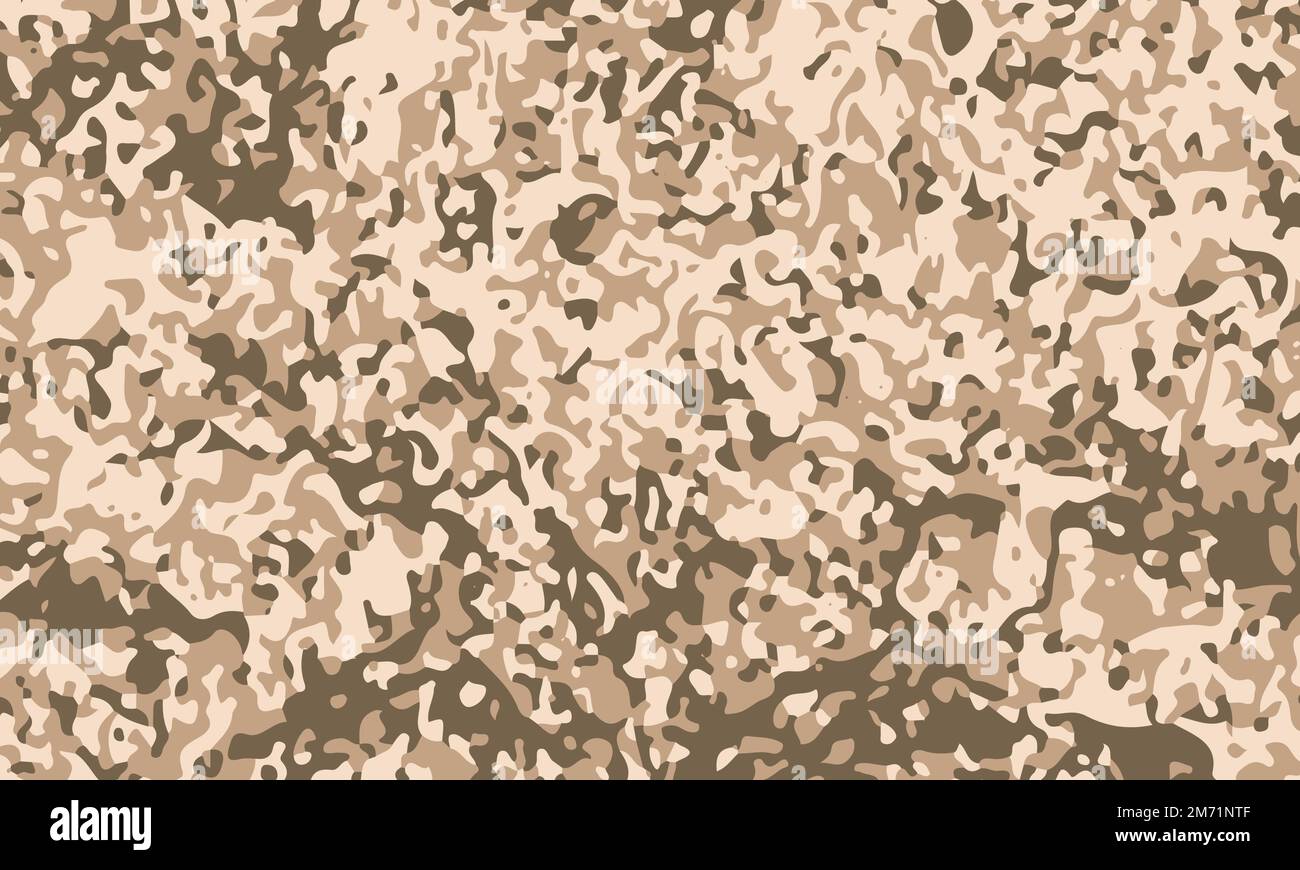 Texture militaire camouflage armée chasse sable de boue brun. Camouflage d'arrière-plan militaire. Illustration vectorielle Illustration de Vecteur