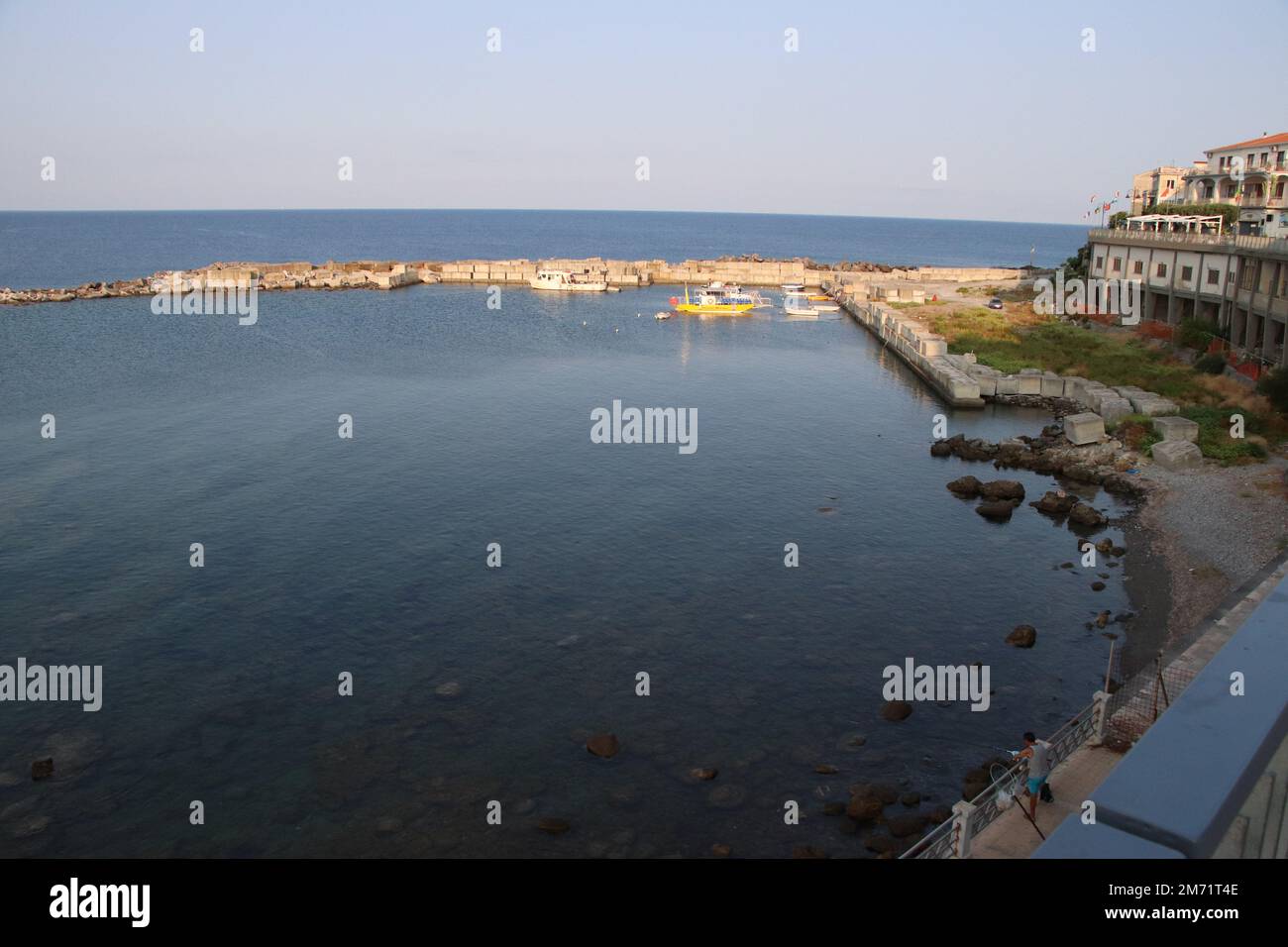 Vue sur la côte de la mer Tyrrhénienne Banque D'Images