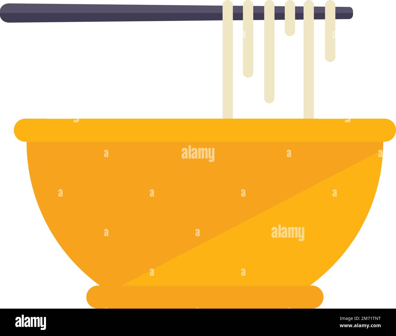 Vecteur plat icône pâtes déjeuner. Une alimentation saine. Repas d'encas isolés Illustration de Vecteur