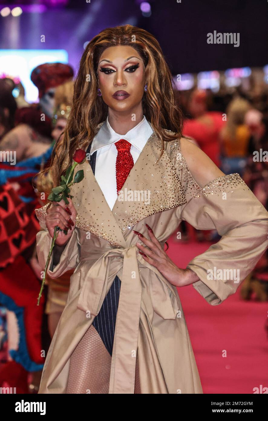 Londres, Royaume-Uni. 06th janvier 2023. TIA Kofi lors du lancement du Drag con UK 2023 de RuPaul à Londres. (Photo de Brett Cove/SOPA Images/Sipa USA) crédit: SIPA USA/Alay Live News Banque D'Images