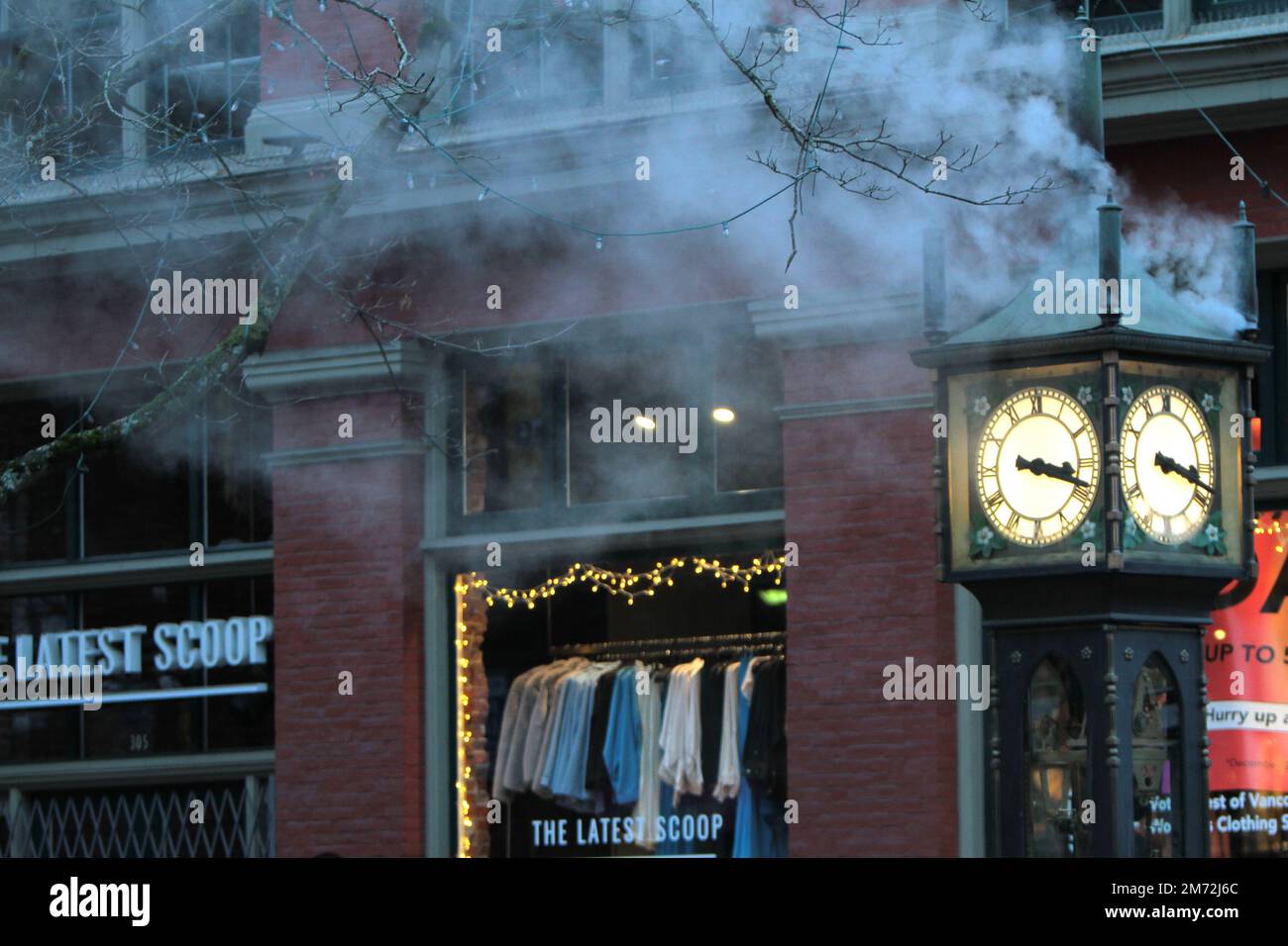 Horloge à vapeur gastown à Vancouver Canada Banque D'Images