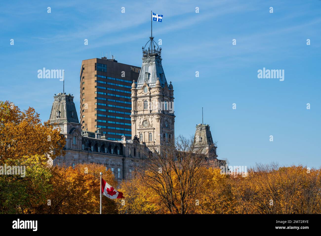 Édifice du Parlement du Québec. Québec en automne. Canada. Banque D'Images