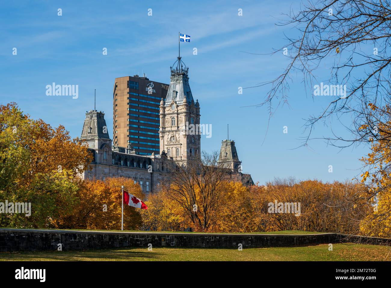 Édifice du Parlement du Québec. Québec en automne. Canada. Banque D'Images