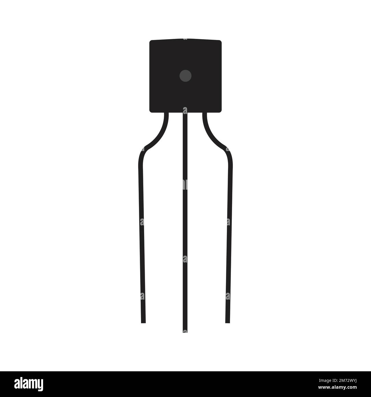 conception vectorielle de bjt ou transistor à jonction bipolaire Illustration de Vecteur