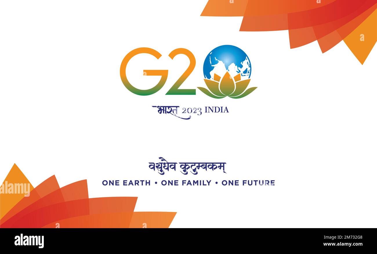 Bannière pour le sommet G20 2023 en Inde Banque D'Images