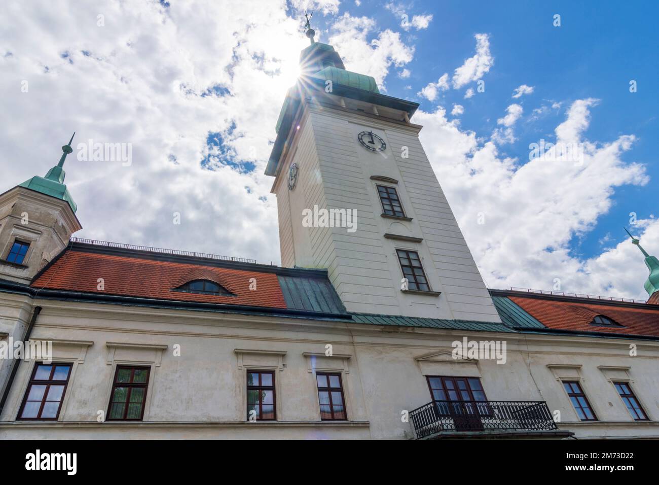 Vsetin (Wsetin) : Château de Vsetin (Wsetin) à Zlinsky, région de Zlin, région de Zliner, Tchèque Banque D'Images