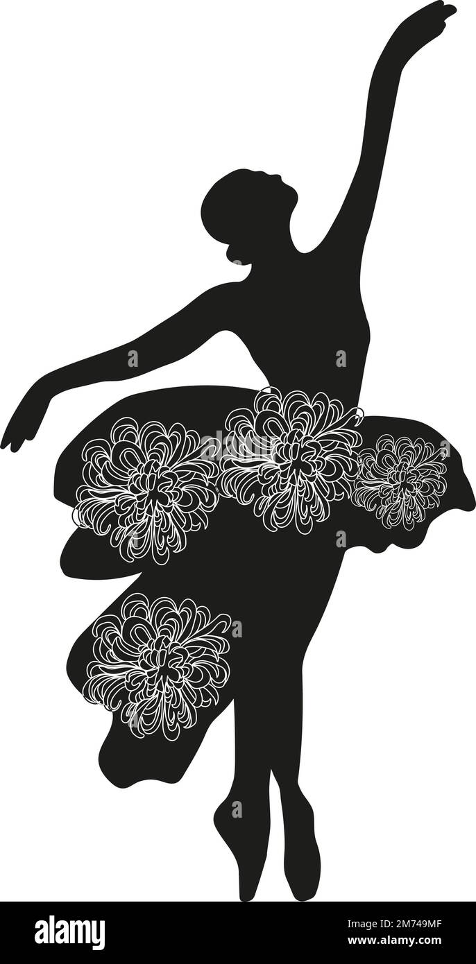 Aquarelle danse rose jolie ballerine avec fleurs et lune. Illustration  aquarelle dessinée à la main. Peut être utilisé pour des cartes ou des  affiches Photo Stock - Alamy