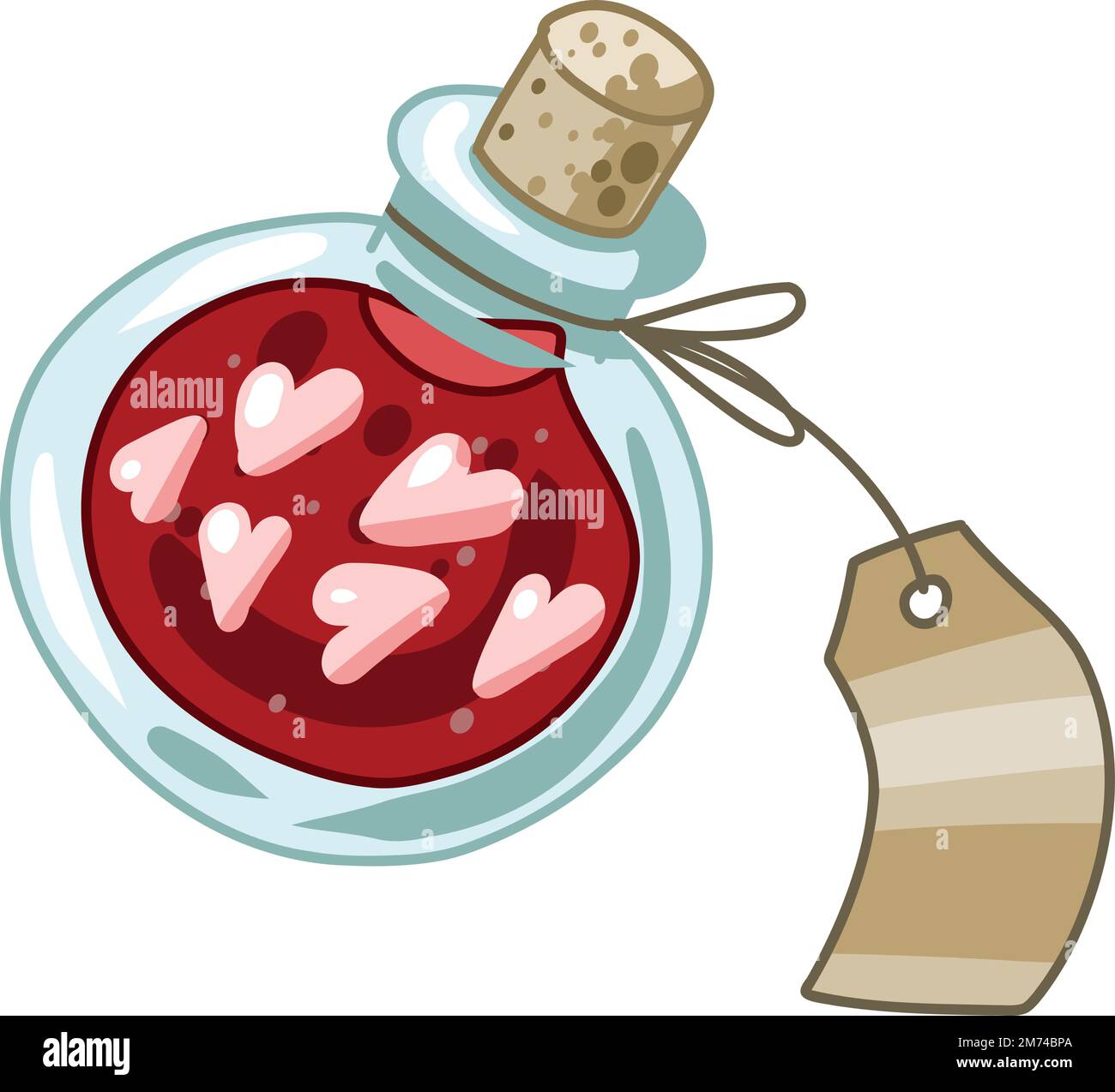 Love potion, Creepy Valentine clipart, Spooky Valentine, pastel Goth Digital stickers, alternative Valentine Day vector EPS10 Illustration de Vecteur