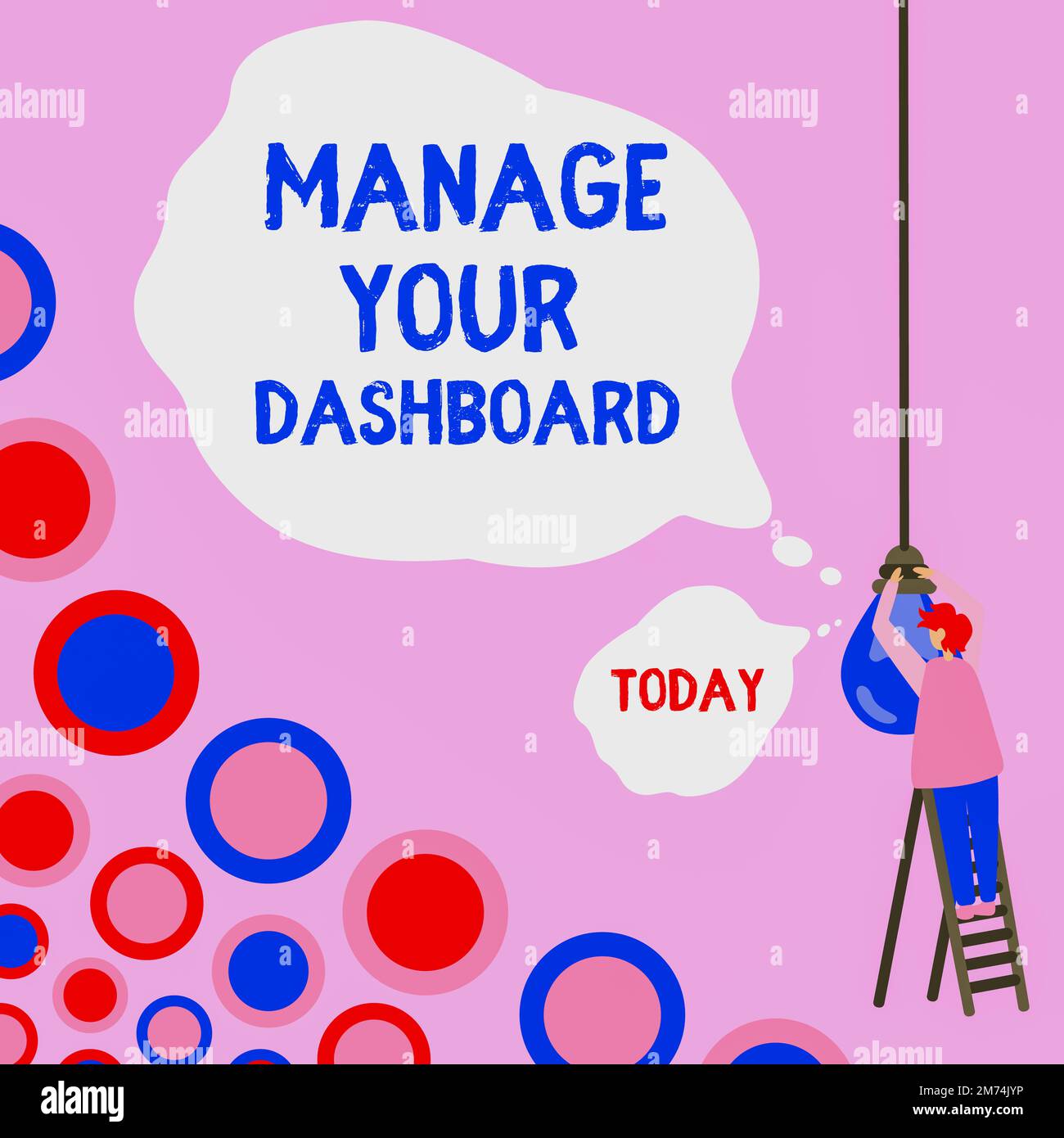 Inspiration montrant l'enseigne Gérez votre tableau de bord. Présentation de l'entreprise contrôle de l'interface pour surveiller les ventes en ligne Banque D'Images
