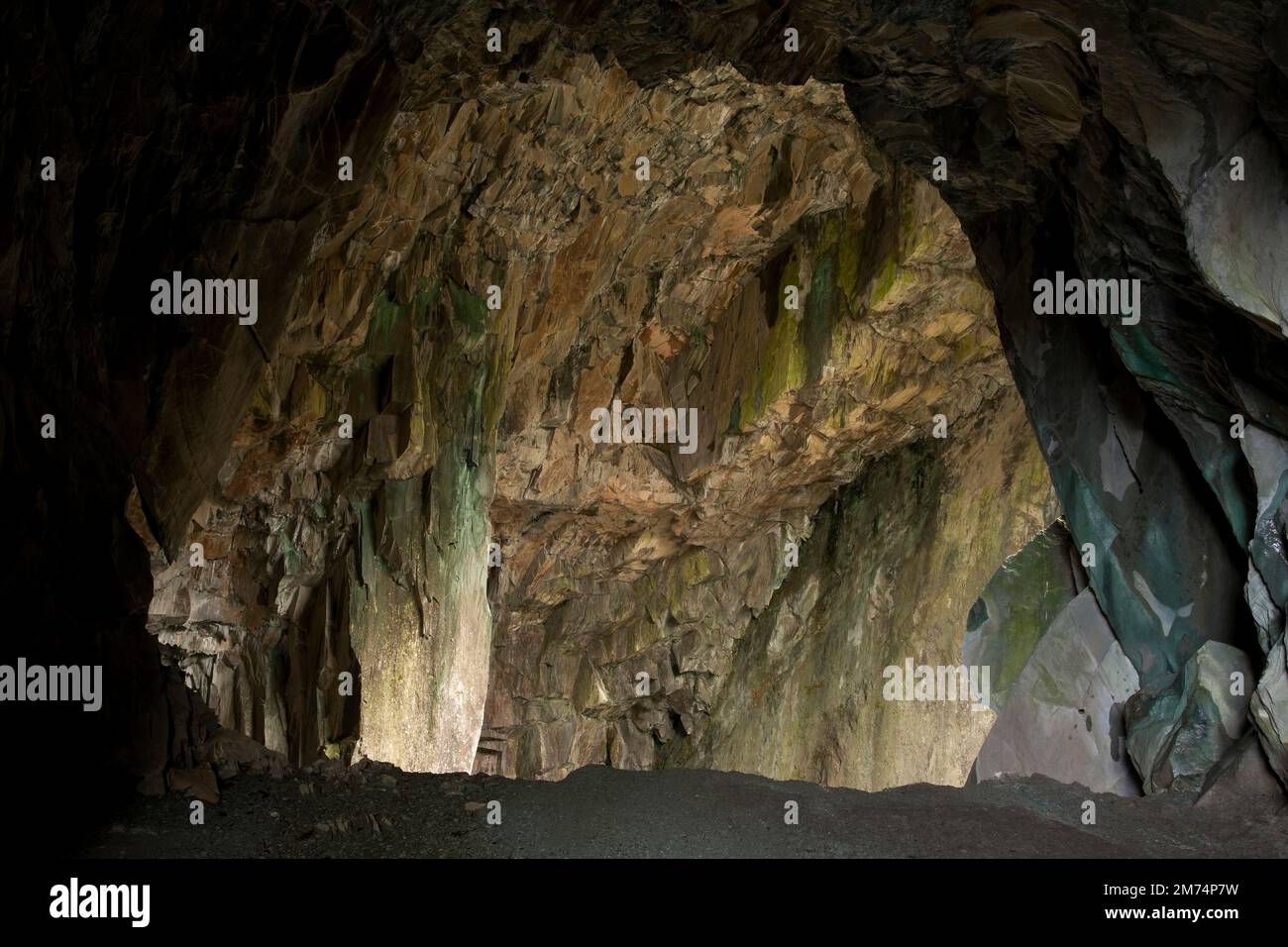 Grotte de la cathédrale en peu de Langdale, Cumbria, Royaume-Uni Banque D'Images