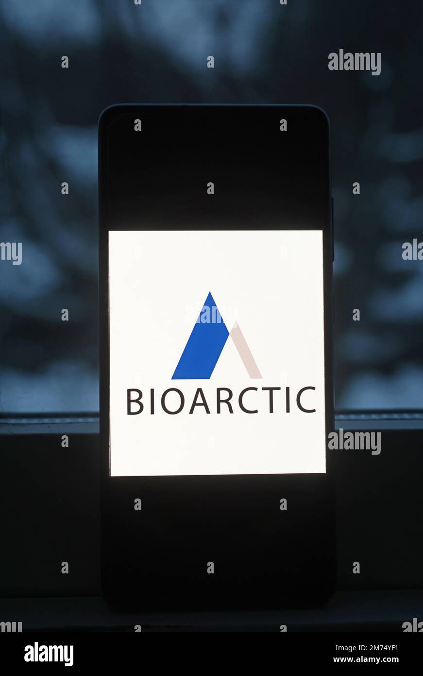 Logo Bioarctic. Bioarctic AB est une société suédoise de recherche pharmaceutique. Depuis 2017, elle est cotée à la Bourse de Stockholm. Banque D'Images