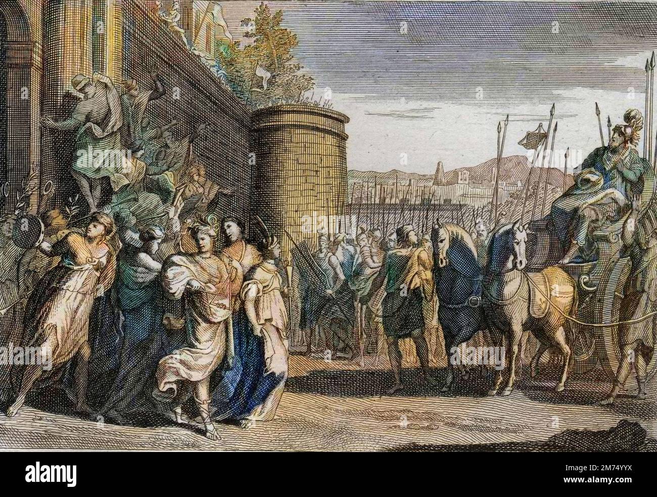 Jepthe Romea Bible par le Sieur de Royaumont, ancien Testament : Jephte sacrifie sa ...