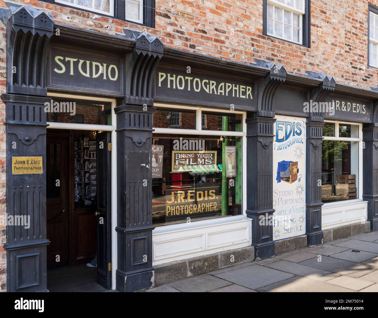 Beamish The Living Museum of the North, Stanley, comté de Durham. Studio photo. Banque D'Images