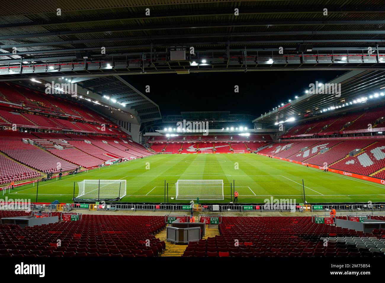 Liverpool, Royaume-Uni. 07th janvier 2023. Vue générale du stade Anfield avant le match de troisième tour de la coupe Emirates FA Liverpool contre Wolverhampton Wanderers à Anfield, Liverpool, Royaume-Uni, 7th janvier 2023 (photo de Steve Flynn/News Images) à Liverpool, Royaume-Uni le 1/7/2023. (Photo de Steve Flynn/News Images/Sipa USA) crédit: SIPA USA/Alay Live News Banque D'Images