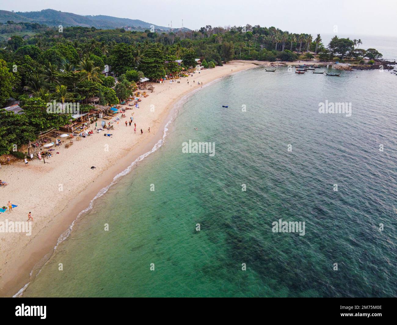 Antenne de la plage de Relax Bay, Koh Lanta, Thaïlande, Krabi, Thaïlande Banque D'Images