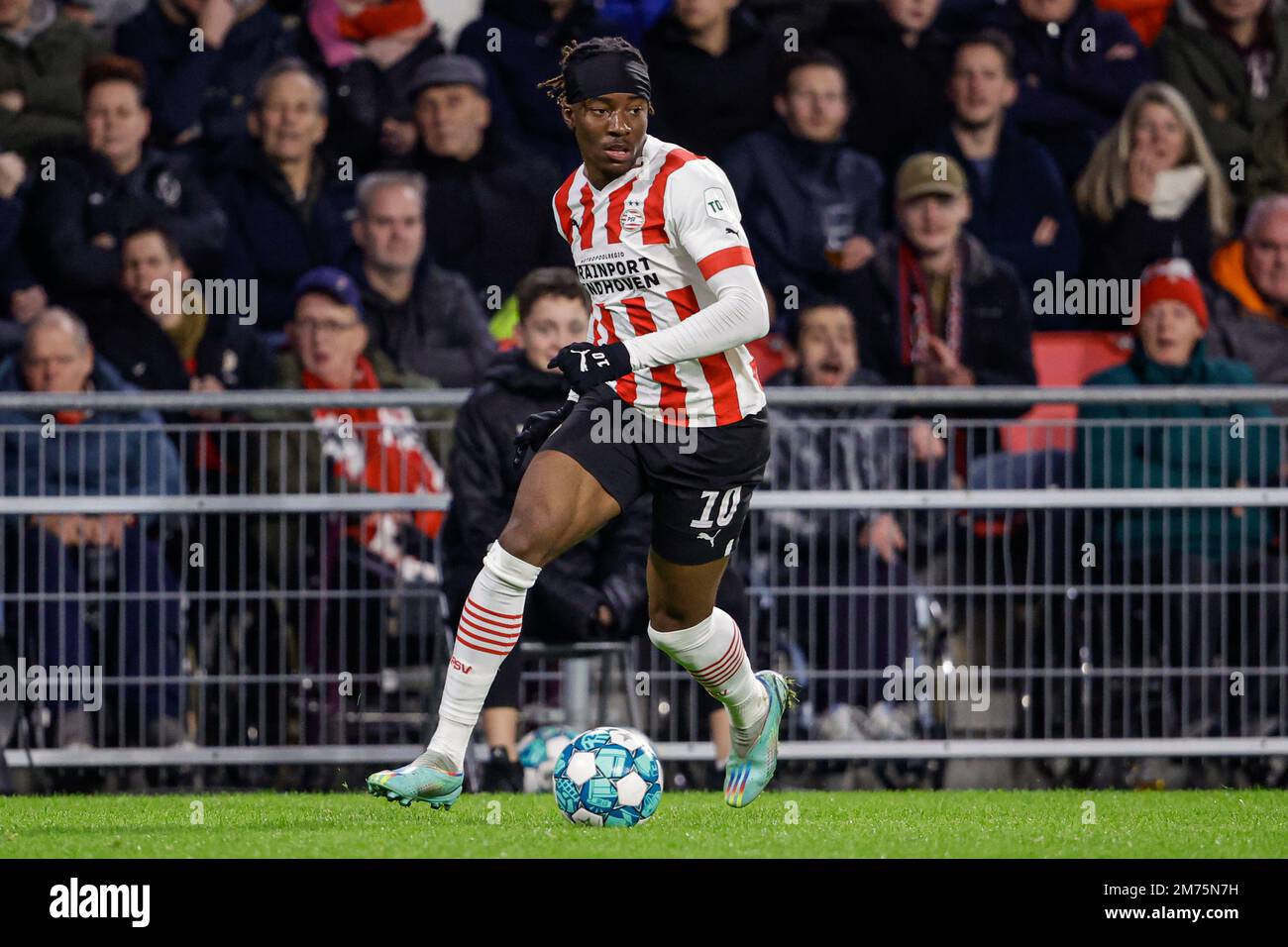 EINDHOVEN, PAYS-BAS - JANVIER 7: Noni Madueke de PSV pendant le match néerlandais Eredivisie entre PSV et Sparta Rotterdam à Philips Stadion sur 7 janvier 2023 à Eindhoven, pays-Bas (photo de Broer van den Boom/Orange Pictures) crédit: Orange pics BV/Alay Live News Banque D'Images