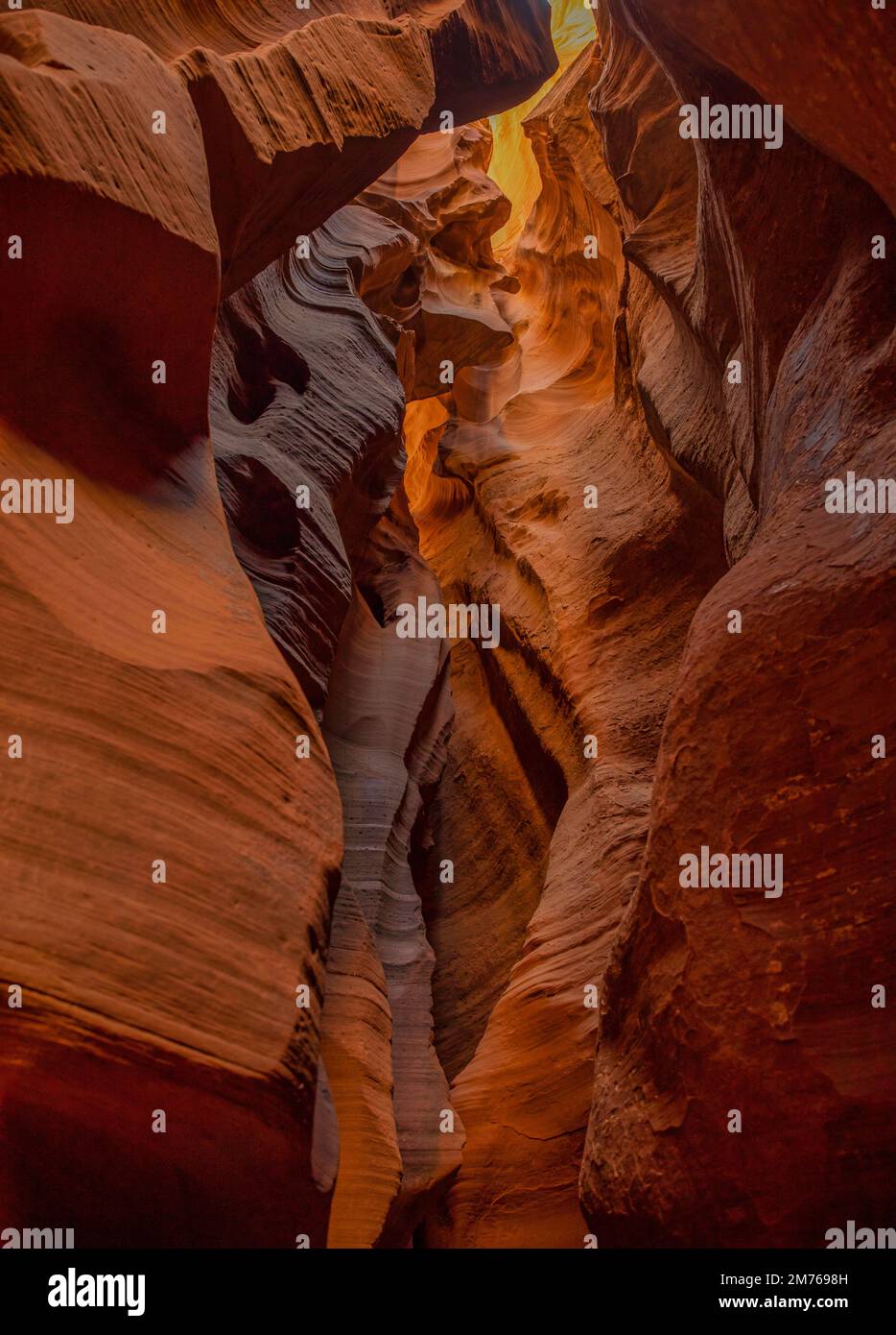 Slot Canyon dans l'Antelope Canyon à page Arizona Banque D'Images
