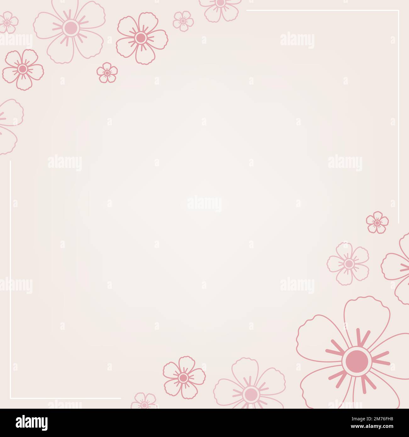 Motif floral avec un vecteur de fond rose clair Illustration de Vecteur