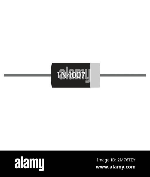 Conception vectorielle de la diode de jonction PN Illustration de Vecteur