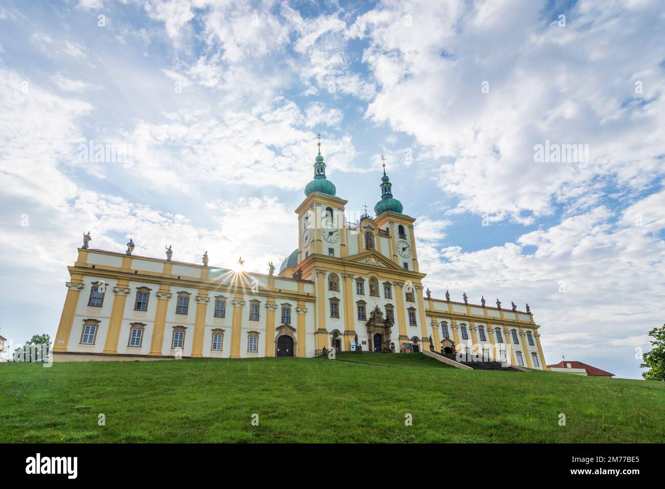 Olomouc (Olmütz) : Basilique de la Visitation à Svaty Kopecek (Heiligenberg) à , Olomoucky, région d'Olomouc, région d'Olmützer, Tchèque Banque D'Images