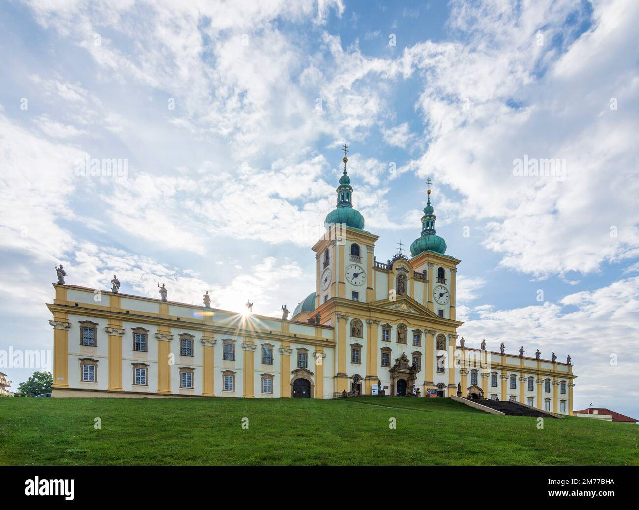 Olomouc (Olmütz) : Basilique de la Visitation à Svaty Kopecek (Heiligenberg) à , Olomoucky, région d'Olomouc, région d'Olmützer, Tchèque Banque D'Images