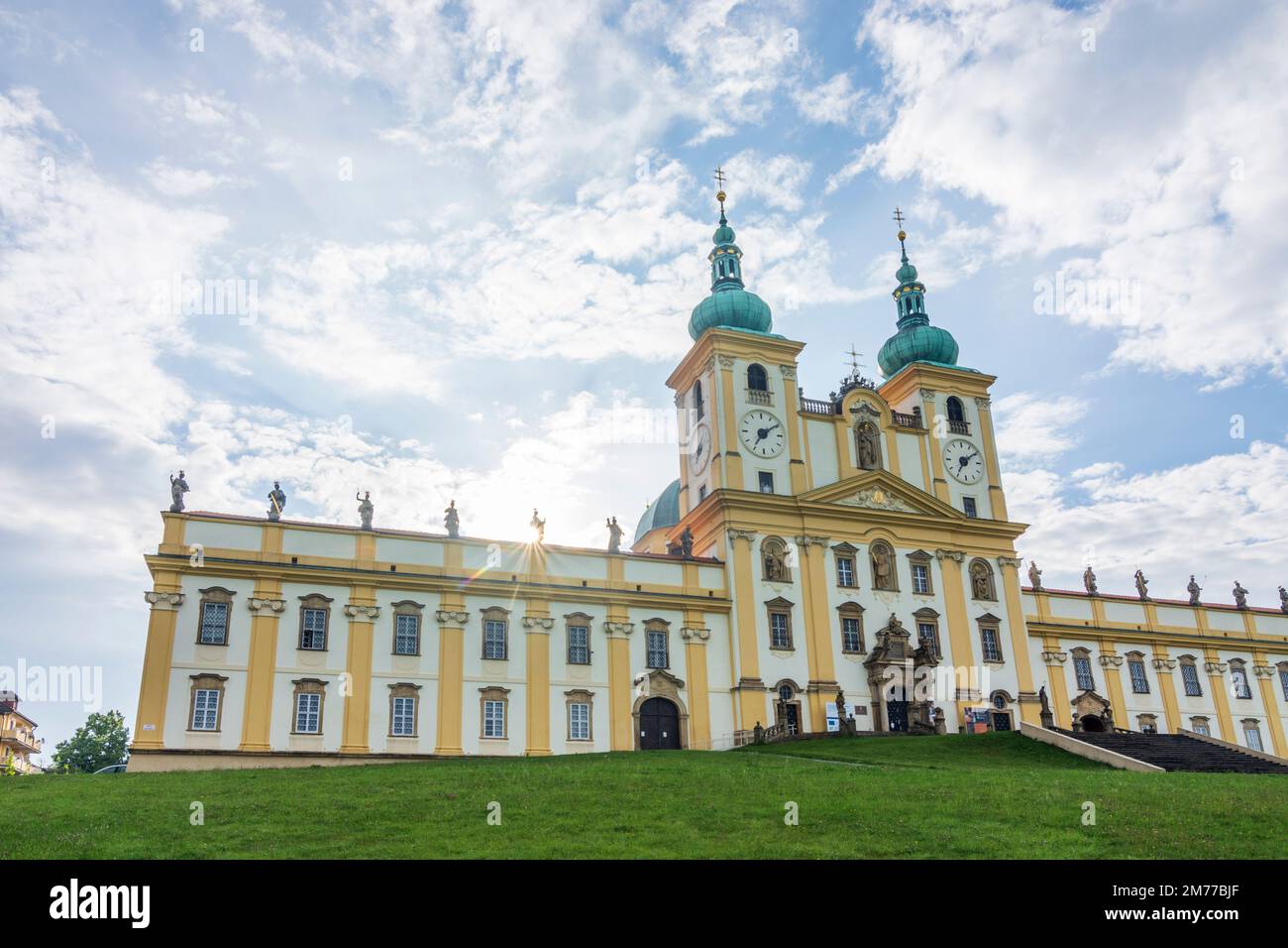 Olomouc (Olmütz) : Basilique de la Visitation à Svaty Kopecek (Heiligenberg) à , Olomoucky, région d'Olomouc, région d'Olmützer, Tchèque Banque D'Images