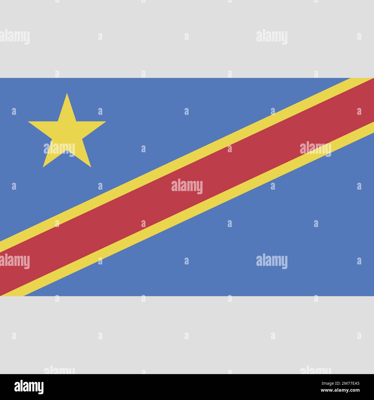 République démocratique du drapeau du congo Banque d'images ...